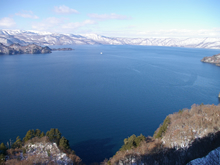 冬の瞰湖台展望