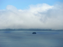 霧の摩周湖