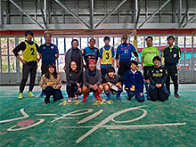 2019年に長野で開催された、長野、名古屋、金沢のチームと審判団のみなさんで実施したルール講習会。