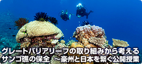 [オーストラリアのユニークな自然環境に迫る！ 023]グレートバリアリーフの取り組みから考えるサンゴ礁の保全 ～豪州と日本を繋ぐ公開授業