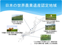 日本の世界農業遺産（UNU-IAS提供）