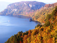 秋の瞰湖台展望所