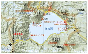 支笏湖地図