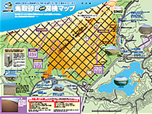 鳥取砂丘中心部探検マップ