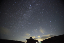 浄土平天文台と星空