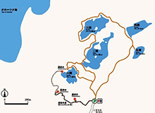 知床五湖地図