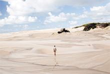 島内にできた広大な砂丘　© Tourism Queensland