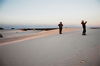 砂丘のように大量の砂が堆積している（© Destination NSW）
