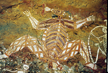 数万年前のアボリジニの壁画