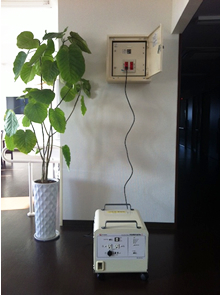 愛知県の老人ホームに導入した非常用蓄電池