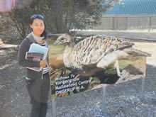 オーストラリアの専門学校での野外学習で訪れたクサムラツカツクリの保全施設。