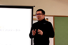 バンブーグリーンハウス（BGH）プロジェクトのリーダーで京都大学教授の小林広英さん。
