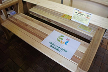 EVIシールを付けた商品が販売され、1点当たり10円が横手の森林を守る活動に活用される。