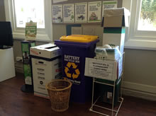 リサイクル資源の回収箱